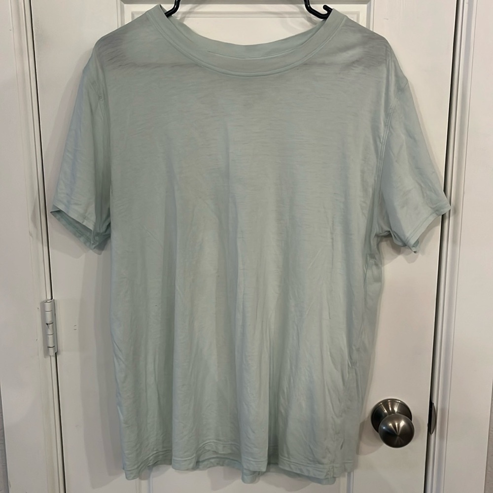 Light mint color “all yours” lululemon tshirt. God overall condition